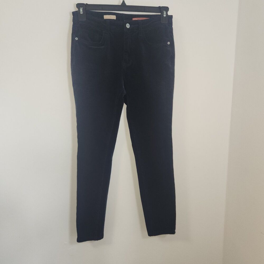 Anthropologie Pilcro Pants  Sz 28 Blue Thin Wale Corduroy Skinny Leg High Rise